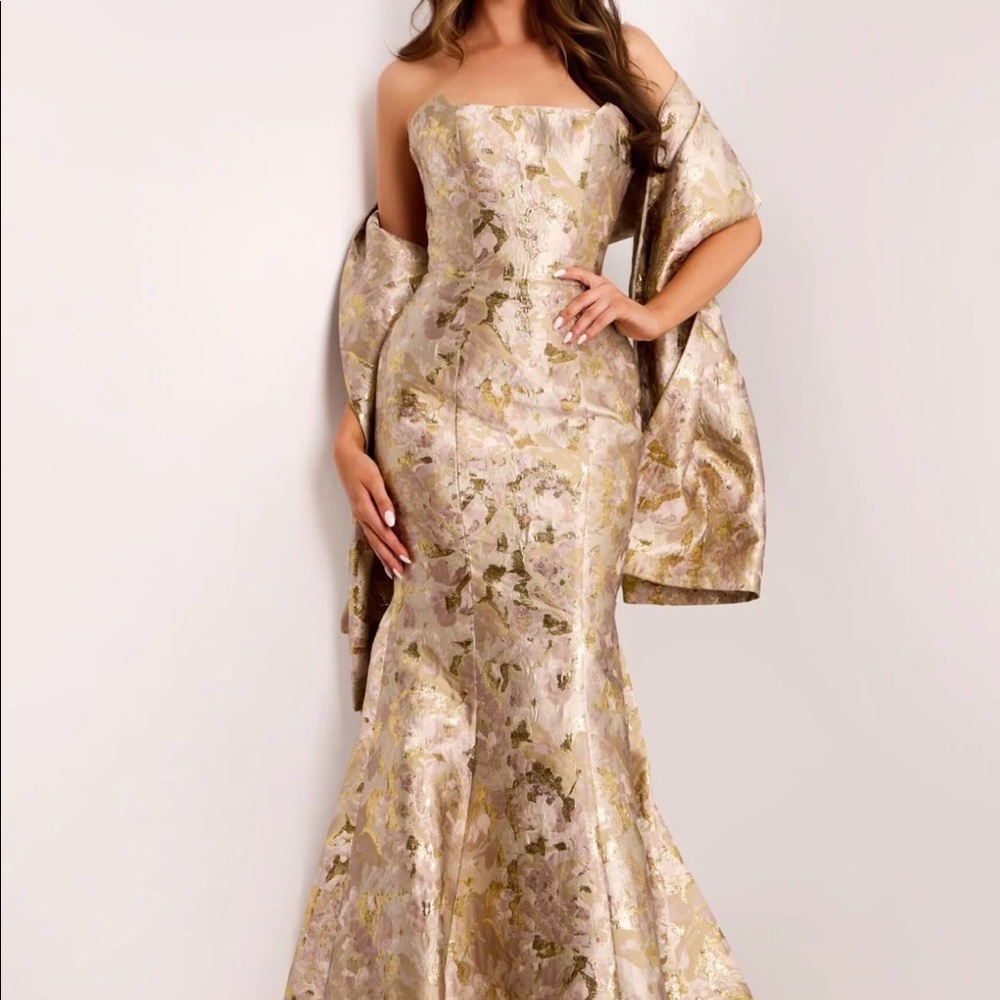 Jovani -41131B  Strapless Mermaid Gown